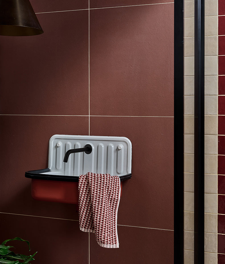 Stucco Porcelain Textured Red 60x60cm