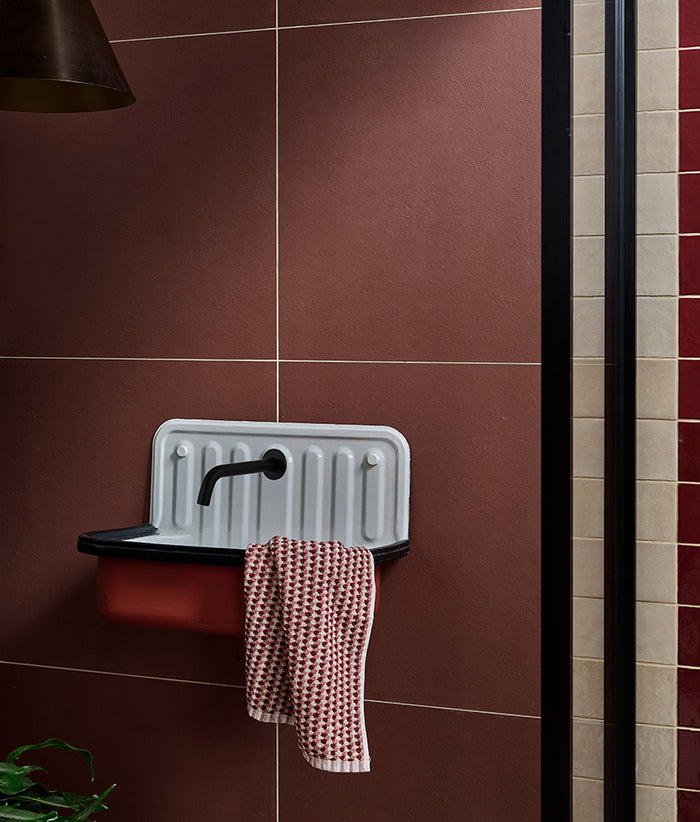 Stucco Porcelain Textured Red 60x60cm