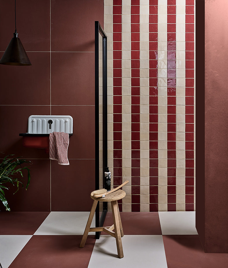 Stucco Porcelain Textured Red 60x60cm