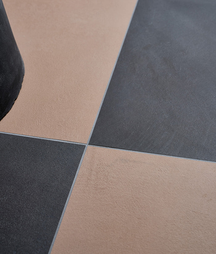 Stucco Porcelain Textured Umber 60x60cm