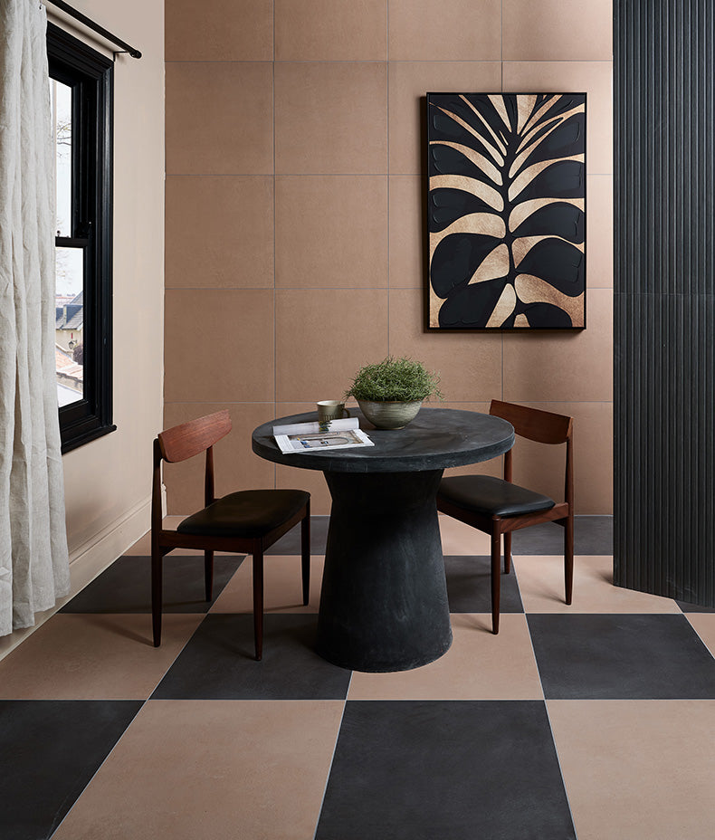 Stucco Porcelain Textured Umber 60x60cm