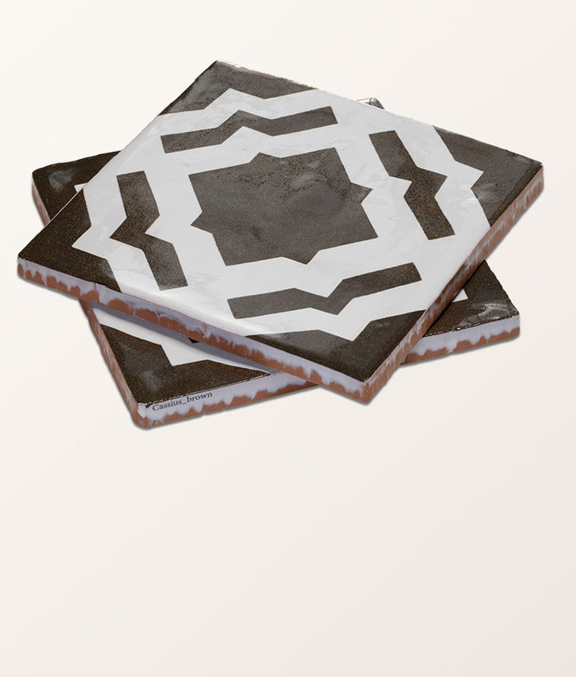 STUDIO Cassius Brown Ceramic 13x13cm