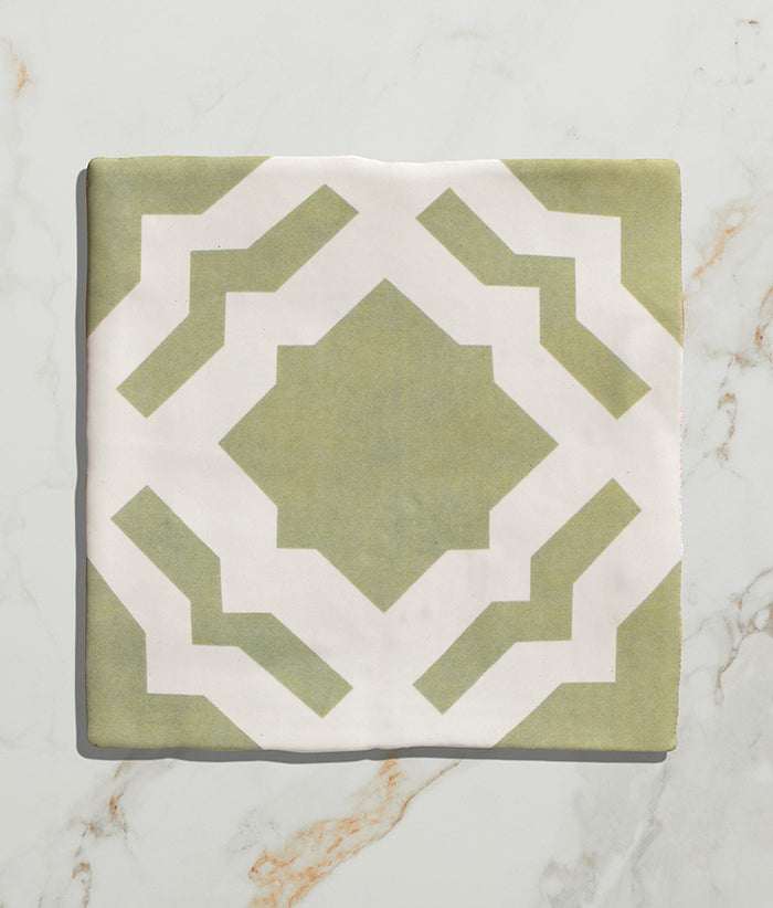STUDIO Cassius Light Green Ceramic 13x13cm