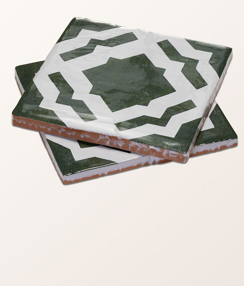 STUDIO Cassius Dark Green Ceramic 13x13cm