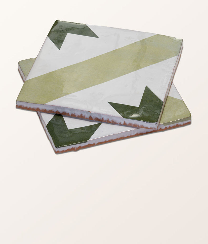 STUDIO Étoile Green Star Ceramic 13x13cm