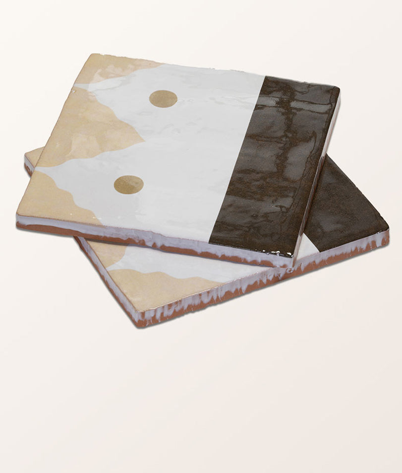 STUDIO Minaret Brown Dot Ceramic 13x13cm Sample