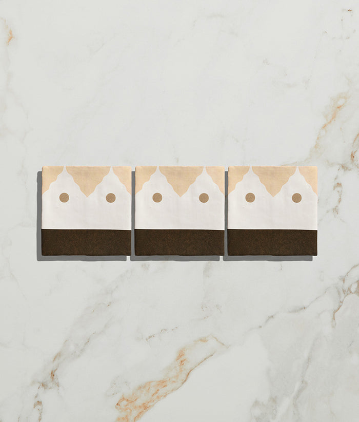 STUDIO Minaret Brown Dot Ceramic 13x13cm