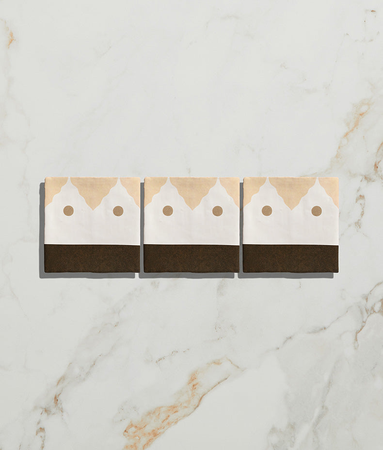 STUDIO Minaret Brown Dot Ceramic 13x13cm Sample