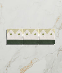 STUDIO Minaret Green Dot Ceramic 13x13cm Sample