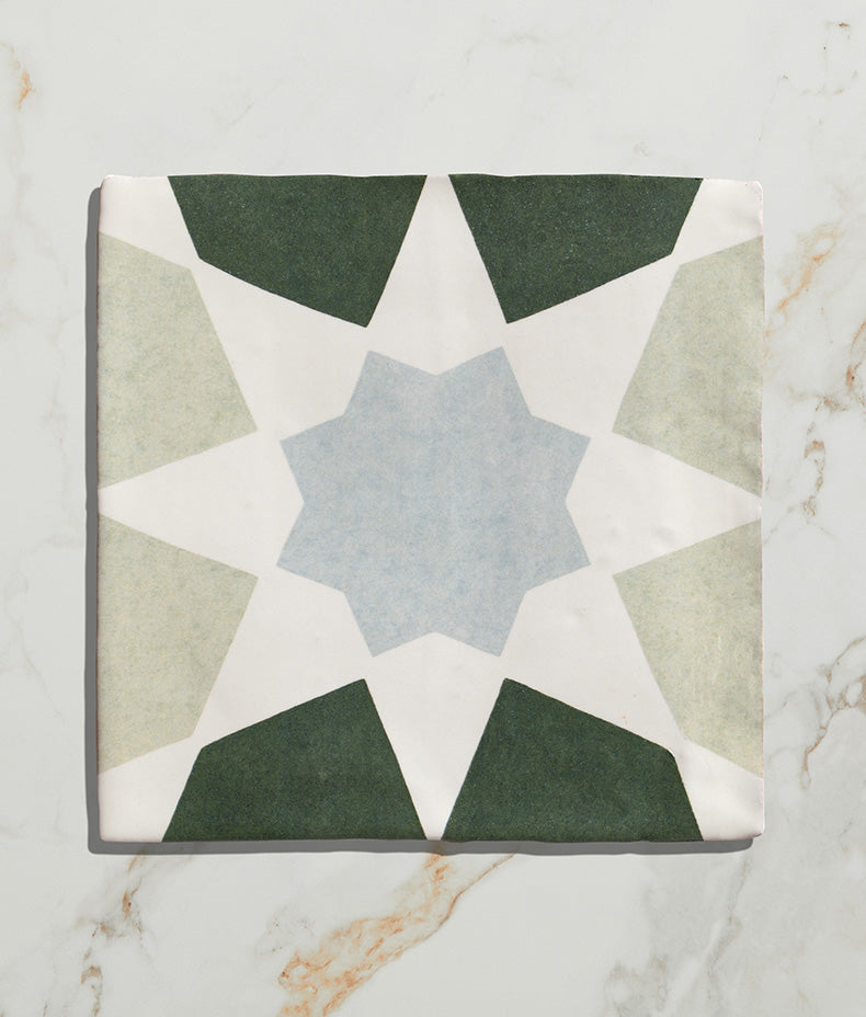 STUDIO Souk Blue Star Ceramic 13x13cm