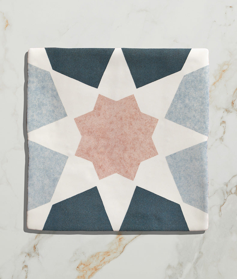 STUDIO Souk Pink Star Ceramic 13x13cm Sample