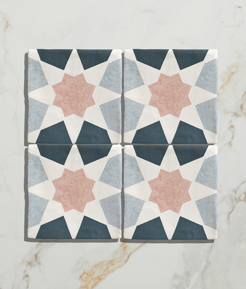STUDIO Souk Pink Star Ceramic 13x13cm Sample