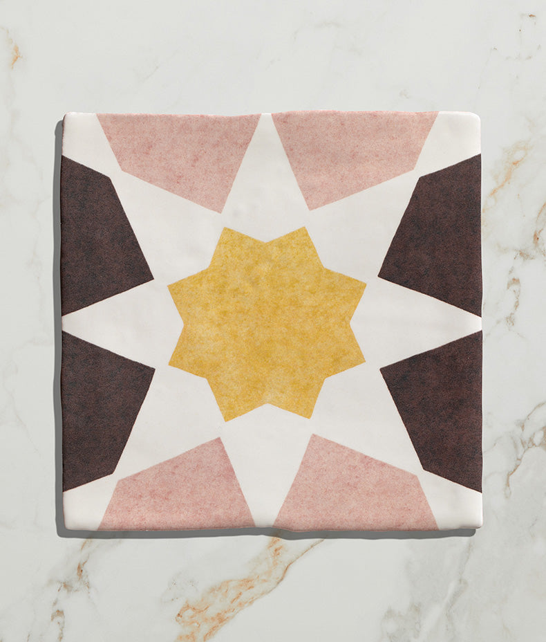 STUDIO Souk Yellow Star Ceramic 13x13cm Sample