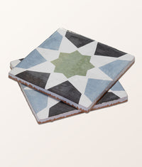 STUDIO Souk Green Star Ceramic 13x13cm