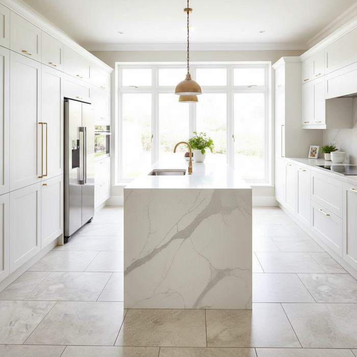 Taj Mahal Marble Honed Finish, 45.7x45.7cm