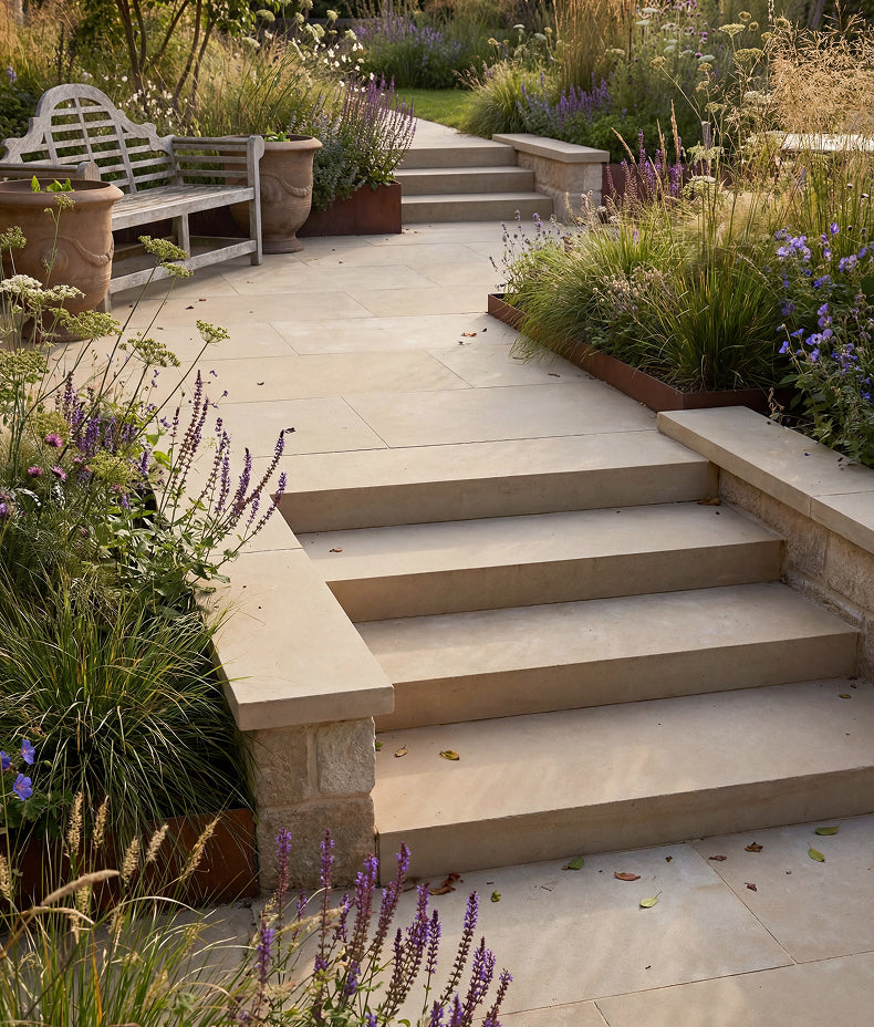 Trafalgar Sandstone Etched 60x90cm Sample