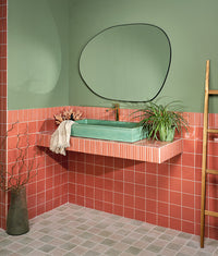 Tunstall Ceramic Square Coral 12.5cm Sample