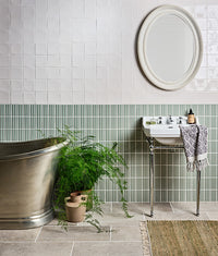 Tunstall Ceramic Fluted Brick Fern 12.5cm