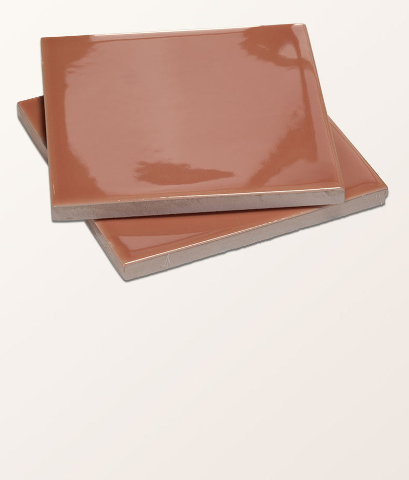 Tunstall Ceramic Square Coral 12.5cm Sample