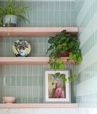Tunstall Ceramic Fluted Brick Fern 12.5cm