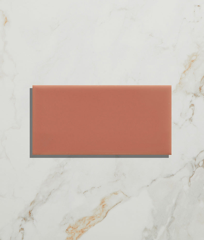 Tunstall Ceramic Brick Coral 12.5cm Sample
