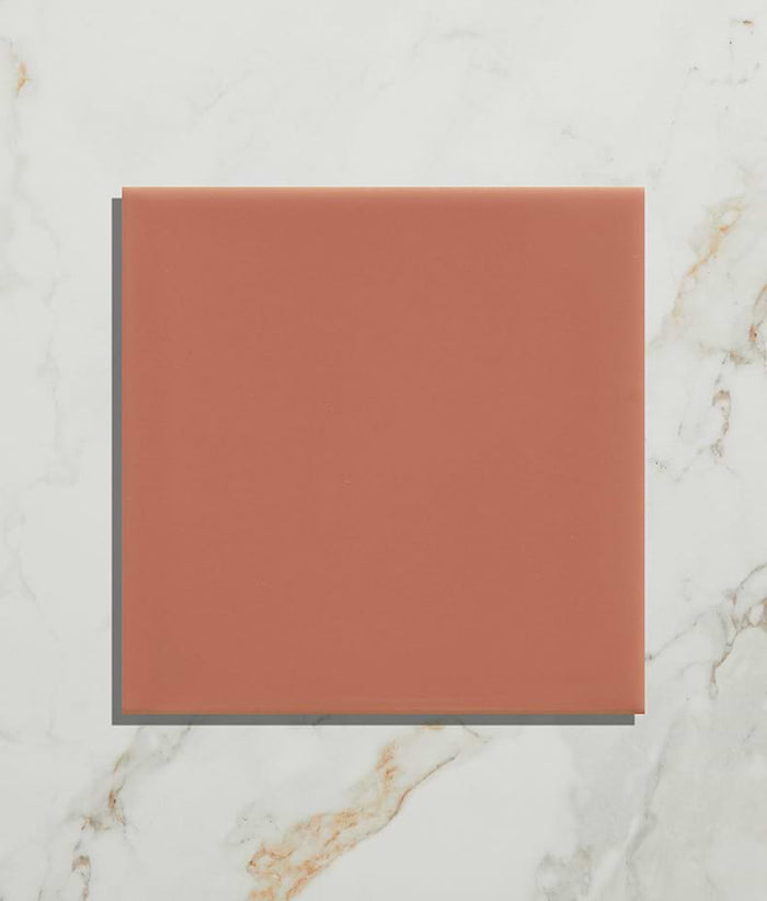 Tunstall Ceramic Square Coral 12.5cm