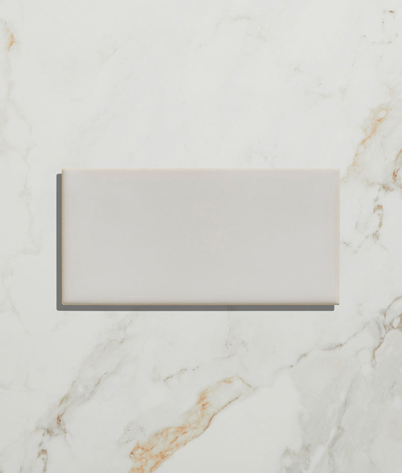 Tunstall Ceramic Brick Deep White 12.5cm