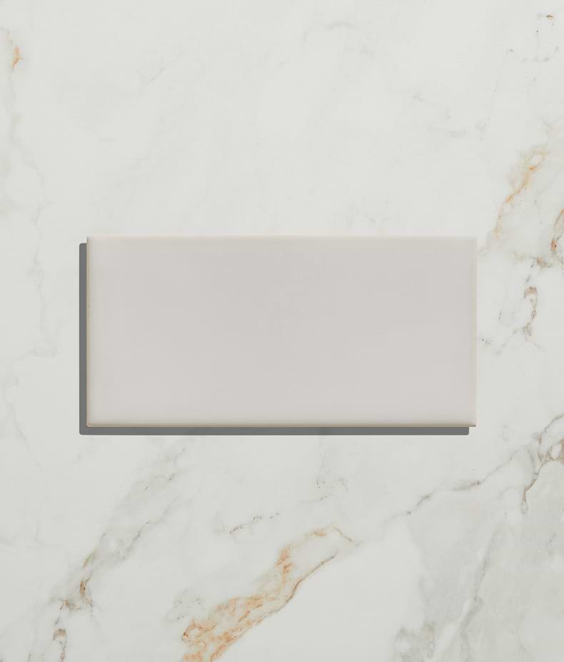 Tunstall Ceramic Brick Deep White 12.5cm