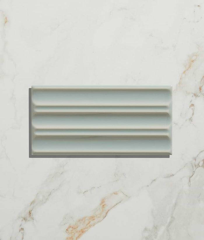 Tunstall Ceramic Fluted Brick Fern 12.5cm
