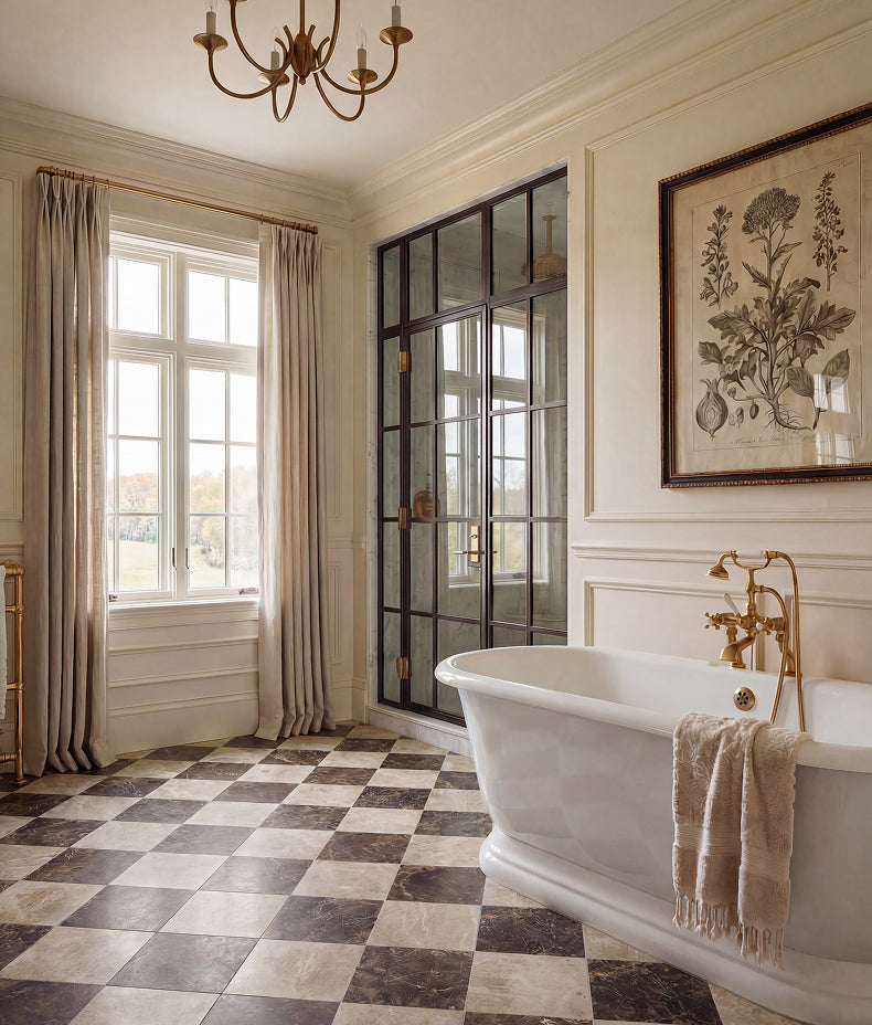 Versailles Marble Ecru Honed 45.7x45.7cm Sample