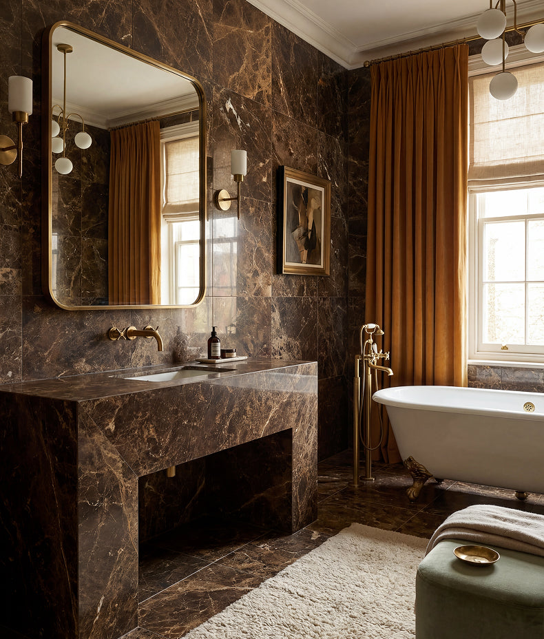 Versailles Marble Marron Honed 45.7x45.7cm