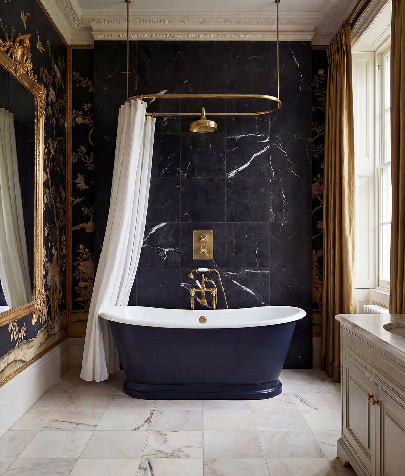 Versailles Marble Noir Honed 45.7x45.7cm Sample