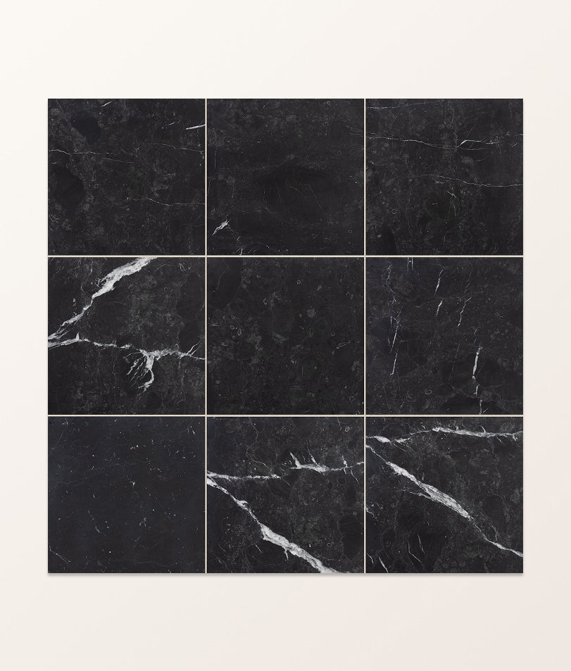 Versailles Marble Noir Honed 45.7x45.7cm Sample