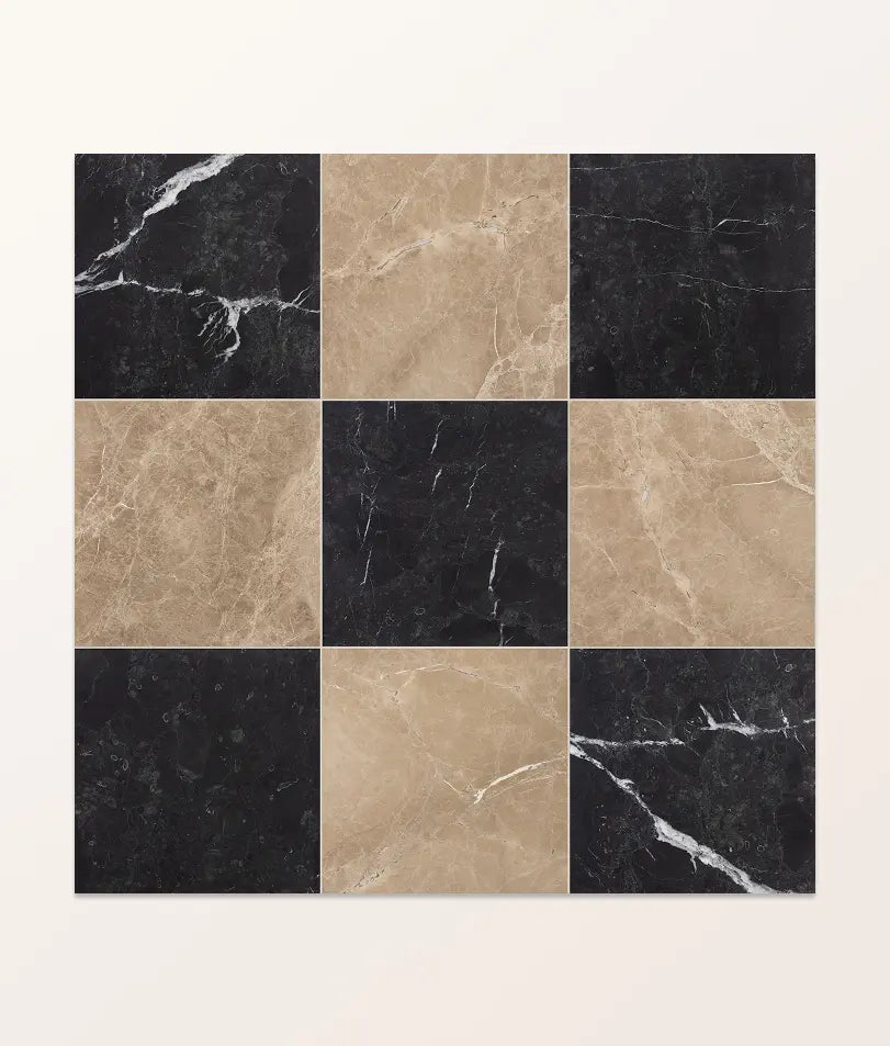 Versailles Marble Noir Honed 45.7x45.7cm Sample