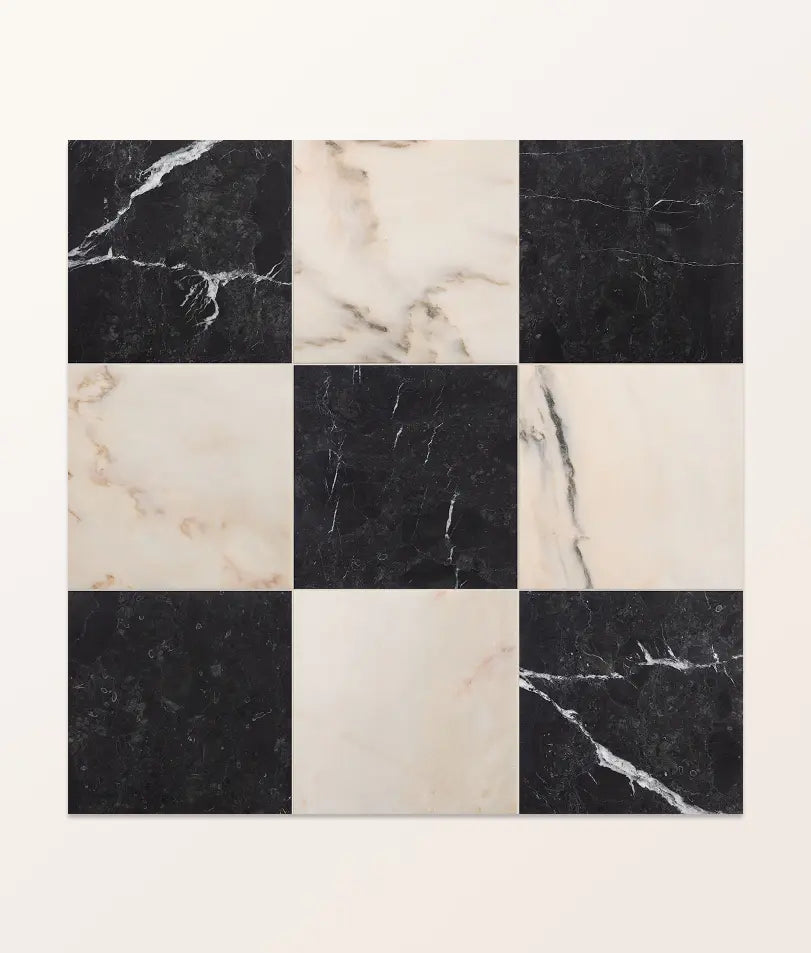 Versailles Marble Noir Honed 45.7x45.7cm Sample