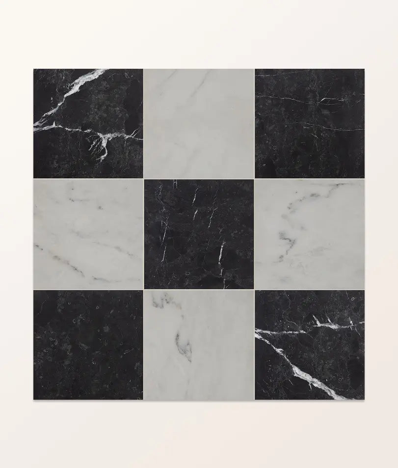 Versailles Marble Noir Honed 45.7x45.7cm Sample
