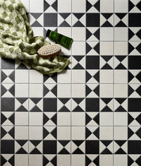 Victorian Style™ Porcelain Finchley Pattern Cotton White 28x28cm Sample