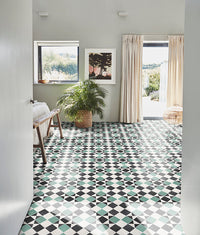 Victorian Style™ Porcelain Finchley Pattern Forest Green 28x28cm Sample