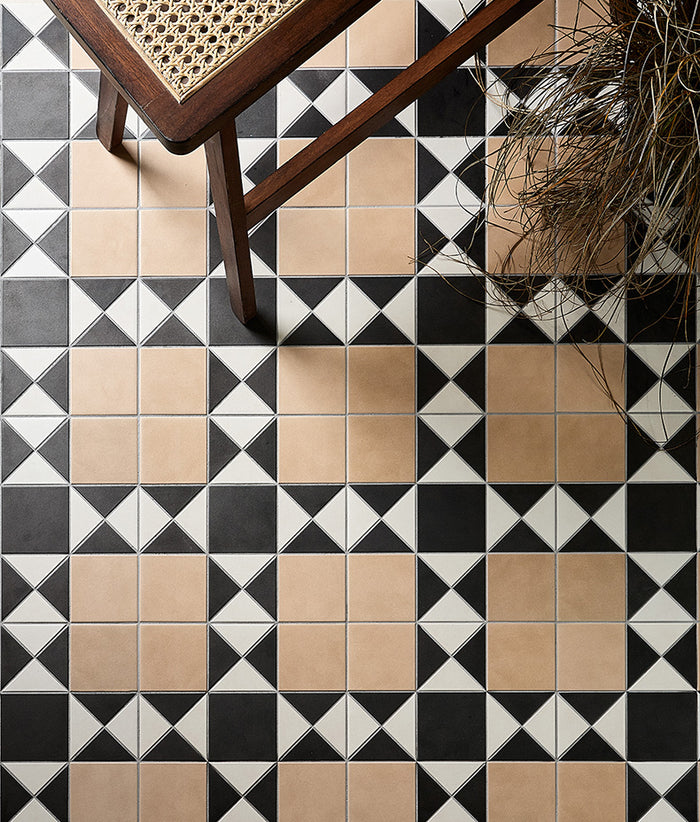 Victorian Style™ Porcelain Finchley Pattern Sandstone 28x28cm