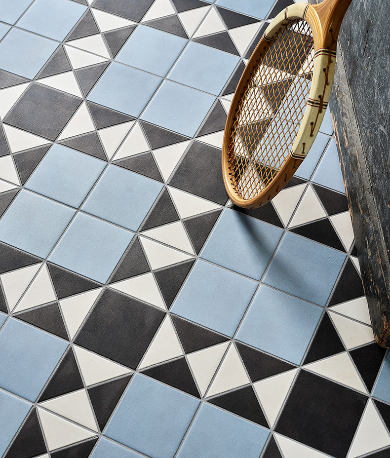 Victorian Style™ Porcelain Finchley Pattern Sky Blue 28x28cm