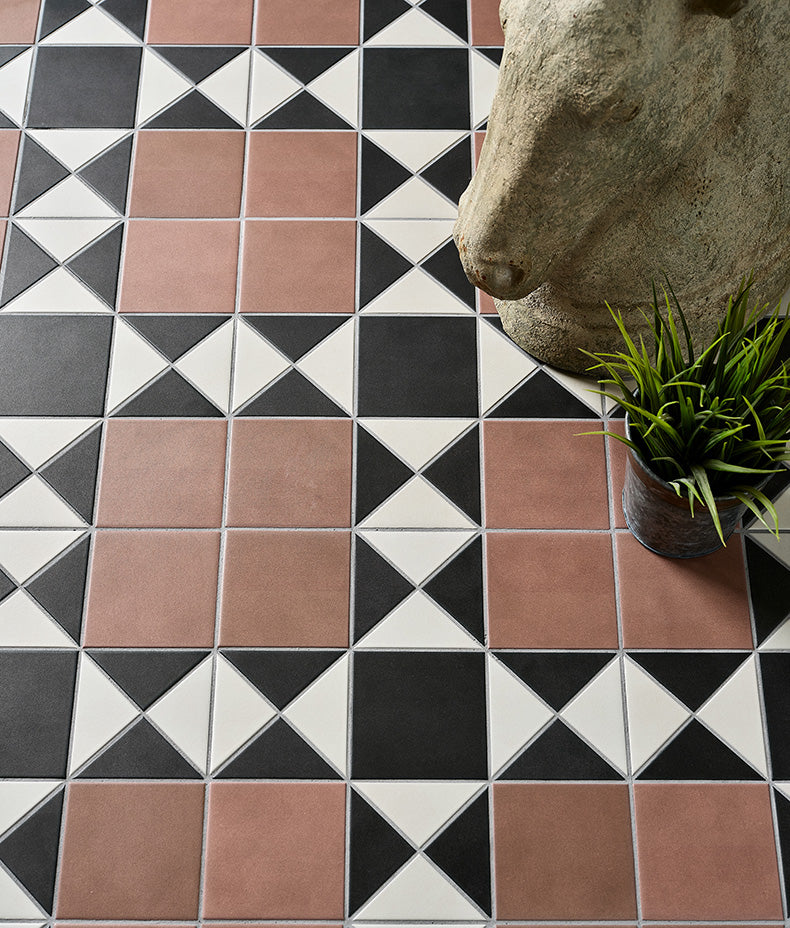 Victorian Style™ Porcelain Finchley Pattern Terracotta 28x28cm