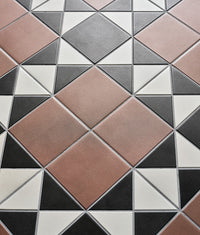 Victorian Style™ Porcelain Finchley Pattern Terracotta 28x28cm