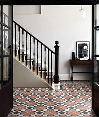 Victorian Style™ Porcelain Finchley Pattern Terracotta 28x28cm
