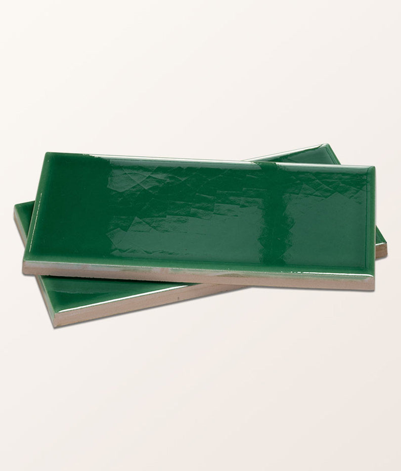 Victorian Style™ Wall Ceramic Emerald Green Metro 7.5x15cm Sample