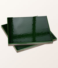 Victorian Style™ Wall Ceramic Olive Green Square Crackle Glaze 15x15cm