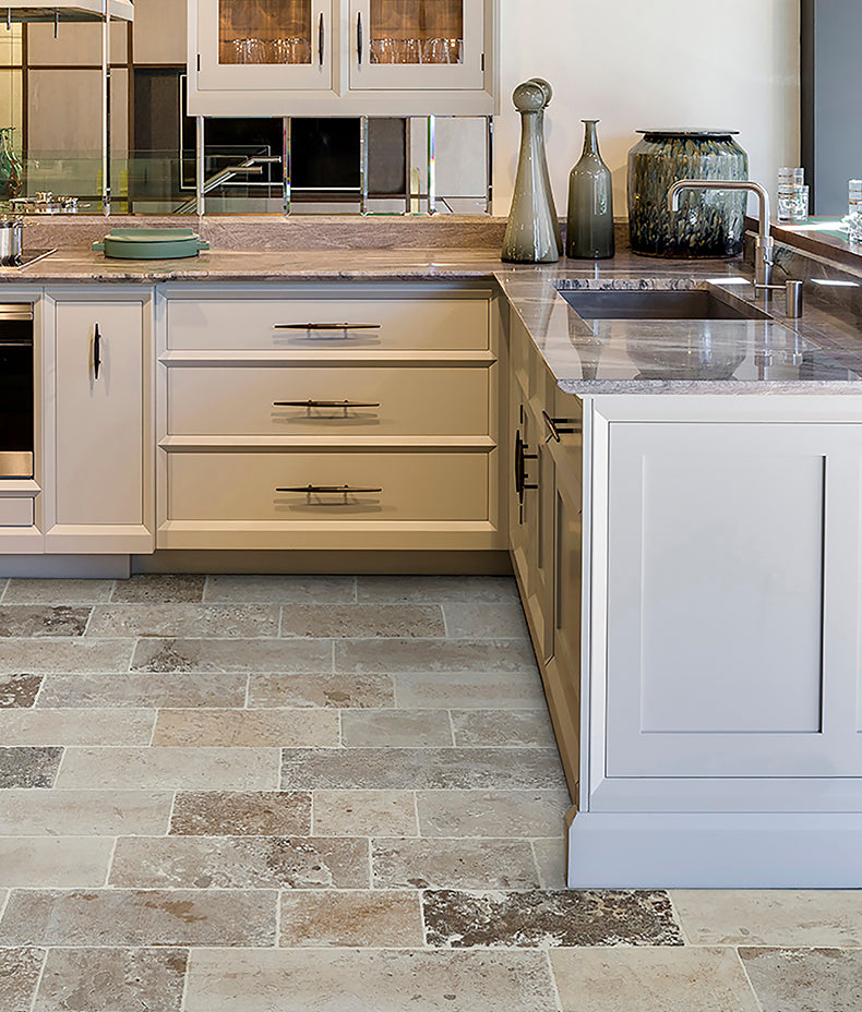 Vieux Bourgogne Limestone Cobbles Weathered Finish 15xRandomcm Sample