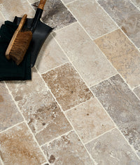 Vieux Bourgogne Limestone Cobbles Weathered Finish 15xRandomcm Sample