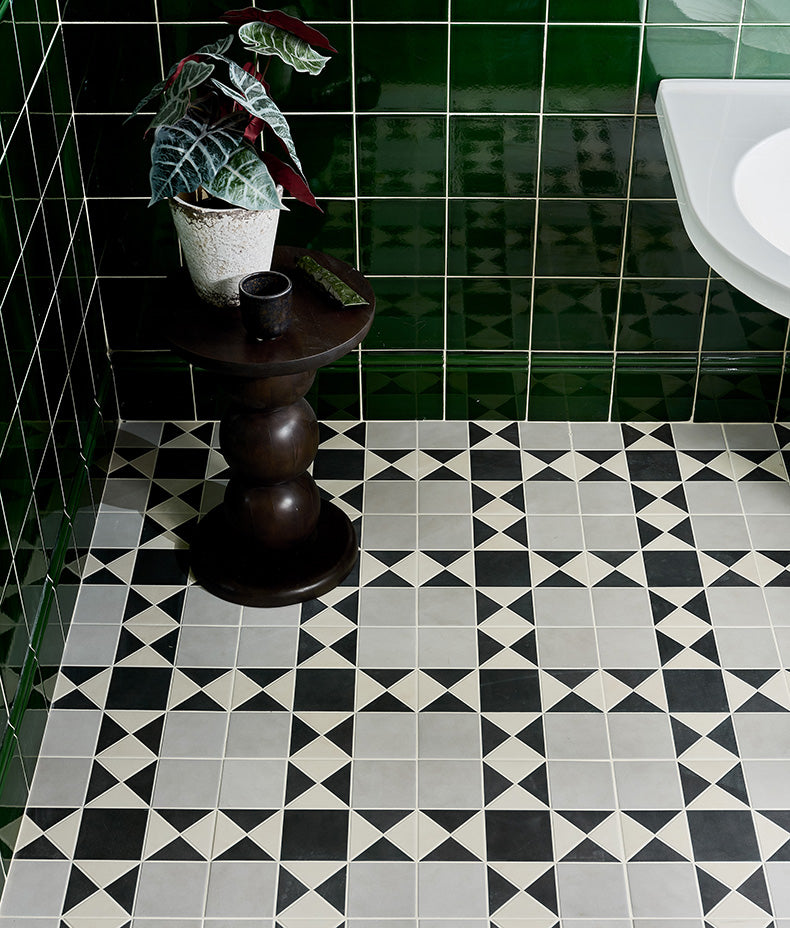 Victorian Style™ Porcelain Finchley Pattern Soft Grey 28x28cm Sample