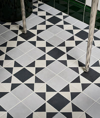 Victorian Style™ Porcelain Finchley Pattern Soft Grey 28x28cm