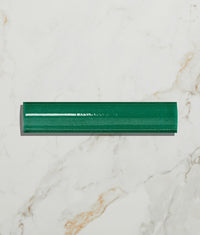 Victorian Style™ Wall Ceramic Emerald Green Simple Beading Crackle Glaze 3x15cm